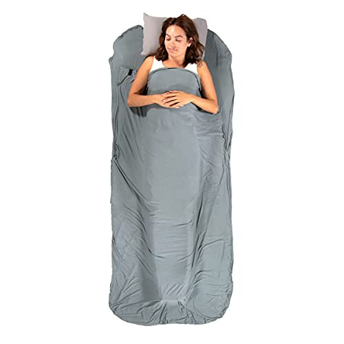 Klymit Nest Sleeping Bag Liner, Warm Weather Sleeping Bag Insert, Gray, L