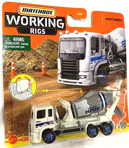 MBX Matchbox Working Rigs Cement King HD (White/Gray) 8/16