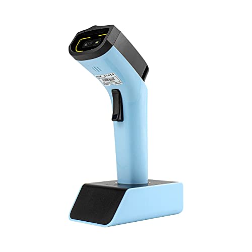 NETUM Bluetooth Wireless 2D Barcode Scanner with Charging Cradle, Hands Free Automatic Sensing Bar Code Reader 1D 2D QR pdf417 Scan Gun Works with MAC OS, Windows, iOS, Android – DS7500 (Blue)
