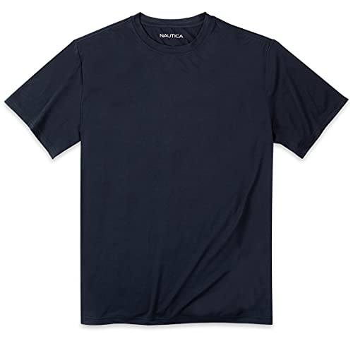 Nautica Boys’ Big Active Short Sleeve Performance T-Shirt, Navy, 8