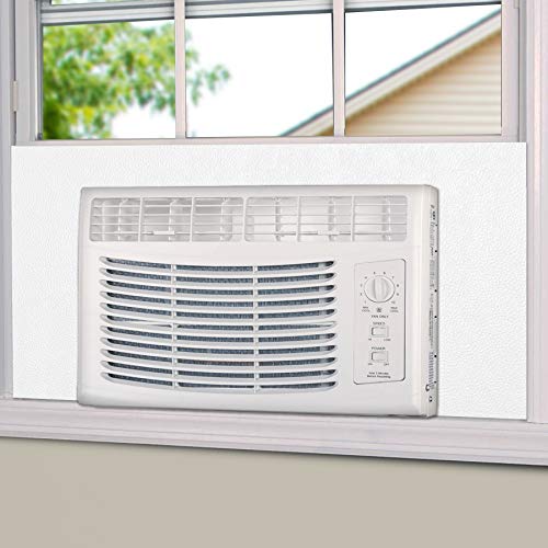 BJADE’S Window Air Conditioner Side Insulated Foam Panel, One-Piece Full Surround Insulation Panels Window Seal Kit, Summer and Winter Heat and Draft Insulating