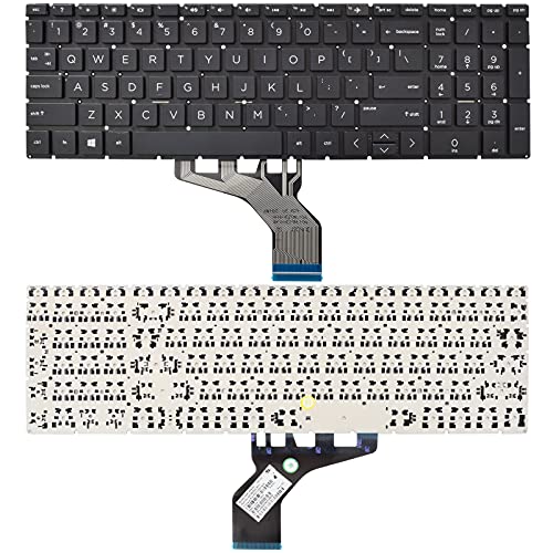 SUNMALL Replacement Keyboard Compatible with HP 250 G7 255 G7 15-DA 15-DB 15-DK 15-DR 15-DW 15-DU 15S-DU 15-DY 15s-DY 15s-EQ 15-EF 15s-FQ 15-GW 17-CA.Home 17-by Black US Layout