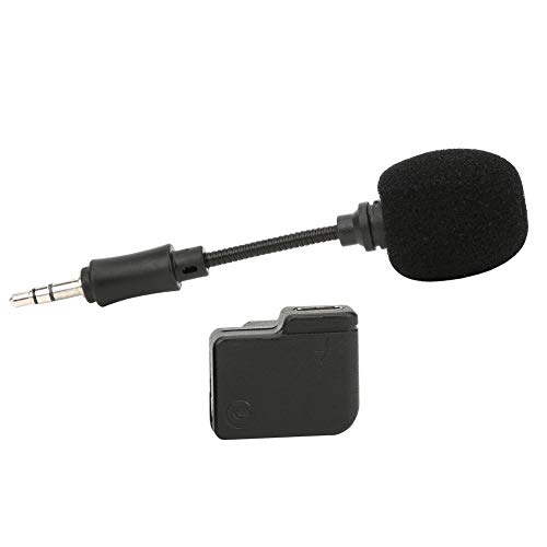 Bindpo Mini Microphone, 3.5mm Condenser Music Recording Microphone with Audio Adapter, Universal Recording Mic with Gooseneck, for DJI OSMO Action Sports Camera