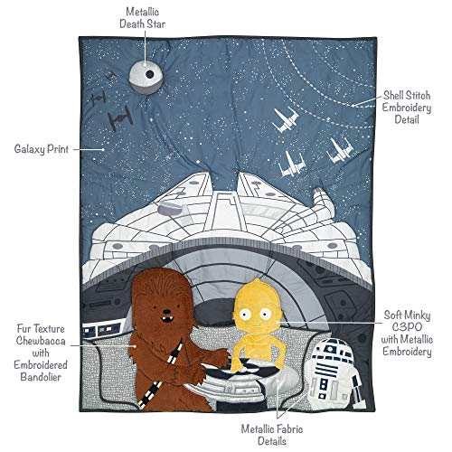 Lambs & Ivy Star Wars Signature Millennium Falcon 4-Piece Baby Crib Bedding Set | The Storepaperoomates Retail Market - Fast Affordable Shopping