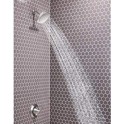 Moen Lindor 82506SRN Spot Resist Brushed Nickel 1-Handle Shower Faucet with Valve | The Storepaperoomates Retail Market - Fast Affordable Shopping
