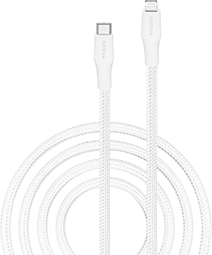 Insignia 10′ Lightning to USB-C Charge-and-Sync Cable – Moon Gray – Model: NS-MLC1021MG