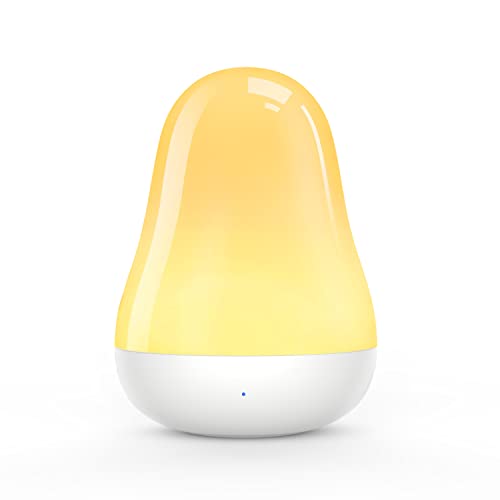 Luposwiten Night Light for Kids with Touch Sensor Control and Color Changing Mode | Night Lights for Kids Room with 1 Hour Timer Up to 80H, White
