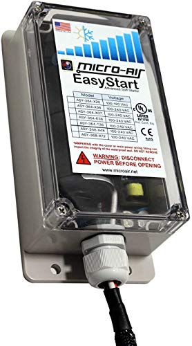 EasyStart Micro-Air 368 Advanced Soft Starter (ASY-368-X72-BLUE), Air Conditioner Soft Start Works with Generator, Start Air Conditioners at Less Power, Home and Commercial Use, 6 Ton Compressor