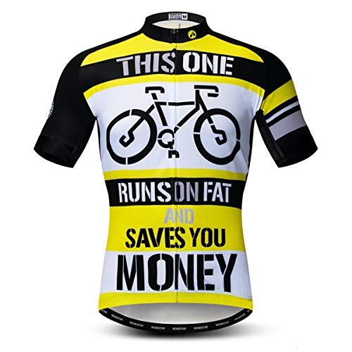 Men’s Cycling Jersey Tops Biking Shirts MTB Short Sleeve Bike Clothing