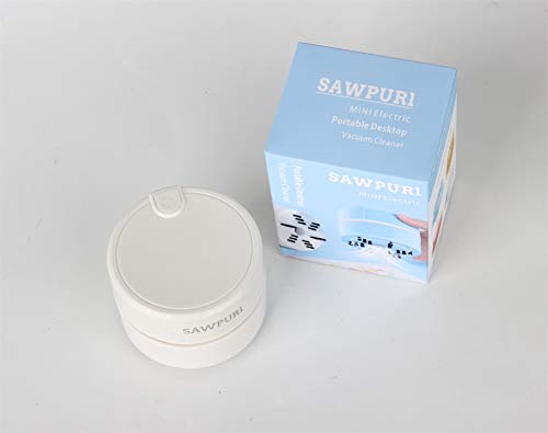 SAWPURl Desktop Vacuum Cleaner, High Endurance up to 90 mins, Mini Table dust Sweeper Energy Saving