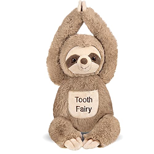 Bearington Lil’ Sammy Plush Sloth Tooth Fairy Stuffed Animal, 12 Inch