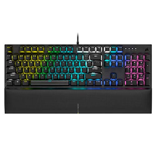 Corsair K60 RGB Pro SE Mechanical Gaming Keyboard – CHERRY Mechanical Keyswitches – Durable Aluminum Frame – Customizable Per-Key RGB Backlighting (Renewed)
