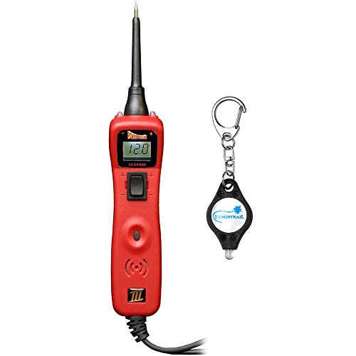 Power Probe III, PP3CS [Car Automotive Diagnostic Test Tool, Digital Volt Meter, ACDC Current Resistance Circuit Tester] with a Keychain Light (Red)