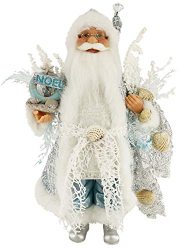 Windy Hill Collection 16″ Inch Standing Coastal Noel Santa Claus Christmas Figurine Figure Decoration 161071