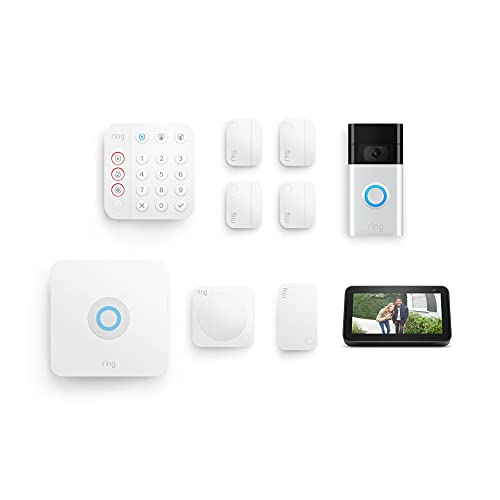 Ring Alarm 8-Piece Kit (2nd Gen) with Ring Video Doorbell and Echo Show 5 (2nd Gen)