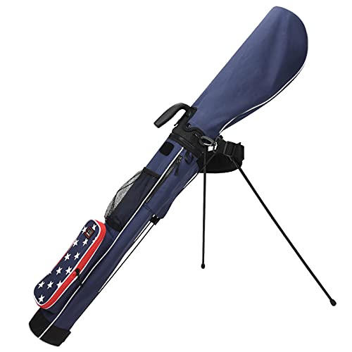 Craftsman Golf Lightweight Carry Sunday Bag with Stand Multicolor Perfect for Driving Range ,Par 3 Course (US Stars)