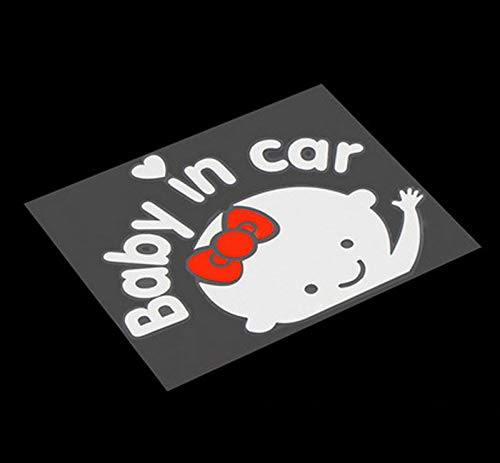2Packs – Baby in Car Sticker Decal Baby on Board Sign for Car Safety Sign Cute Baby in Car Waving Sticker (Girl2) | The Storepaperoomates Retail Market - Fast Affordable Shopping