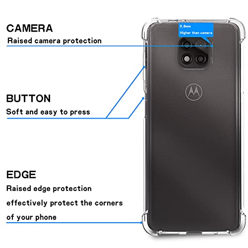Restoo Moto G Power 2021 Case,Slim Clear Case with 4 [Shock Absorption] Corners Flexible Soft TPU Bumper Protective Cover for Motorola G Power 2021-Clear | The Storepaperoomates Retail Market - Fast Affordable Shopping