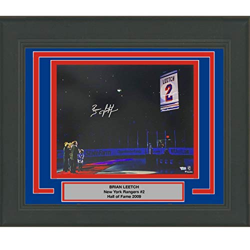 Framed Autographed/Signed Brian Leetch New York Rangers 16×20 Hockey Photo Fanatics COA