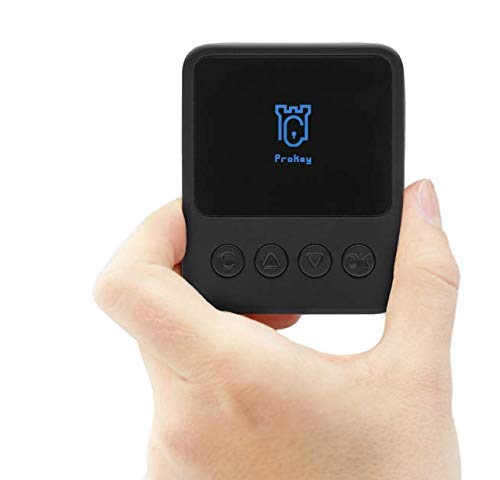 Prokey Optimum | Secure Crypto Hardware Wallet, Securely Buy, Manage & Grow Unlimited Number of Digital Assets | Trusted Cold Storage for Bitcoin, Ethereum, Ripple, ERC20, USDT and Many More (Black)