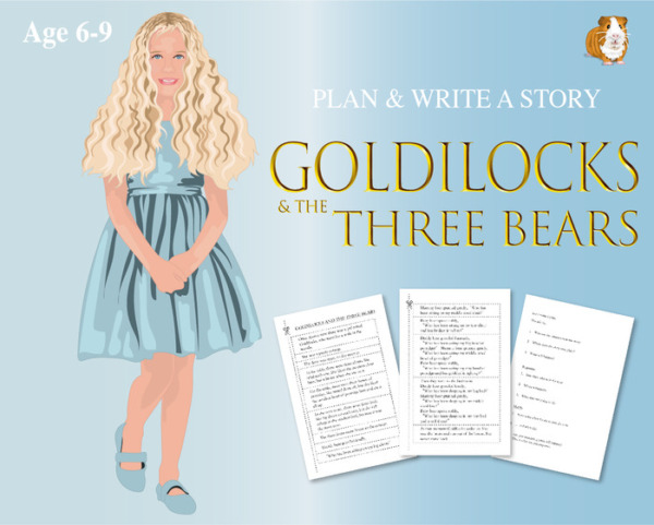 Cut Out And Write The Story Of Goldilocks And The Three Bears (6-9 years)