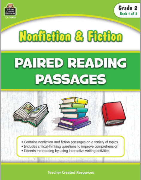 Nonfiction and Fiction Paired Reading Passages – Grade 2 (Book 1)