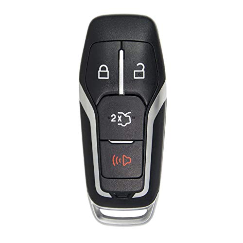 Keyless2Go Replacement for 4 Button Smart Key for Proximity Remote for Ford 164-R8109