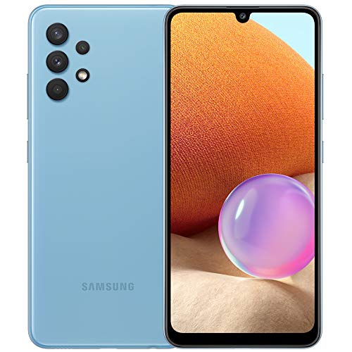 SAMSUNG Galaxy A32 4G Volte Unlocked 128GB Quad Camera (LTE Latin/At&t/MetroPcs/Tmobile Europe) 6.4″ (Not for Verizon/Boost) International Version SM-A325M/DS (Awesome Blue)