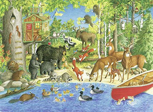 Ravensburger Great Outdoors Puzzle Series: Woodland Friends 300 Piece Jigsaw Puzzle for Adults – 82117 – Every Piece is Unique, Softclick Technology Means Pieces Fit Together Perfectly 20 x 14
