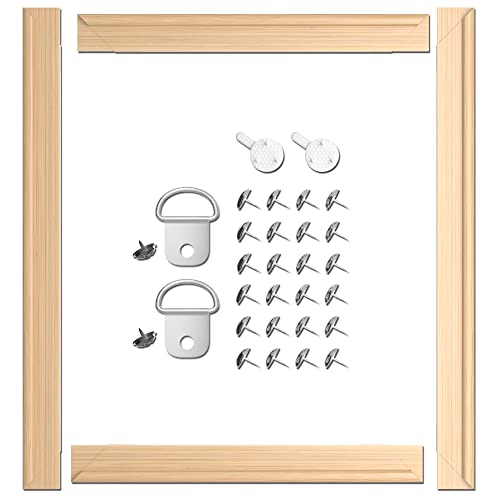 ARTIQO DIY Canvas Stretcher Bars 16×20 Inch Canvas Frame – Easy To Assemble, Gallery Wrap Oil Frame Kits Canvas Wood Stretcher Bars- For Oil Paintings, Prints, Paint By Numbers & Posters