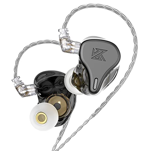 KZ DQ6 in-Ear Monitor Headphones Wired IEM – Professional Stereo HiFi Bass Noise in Ears Earphones for Singers Musicians