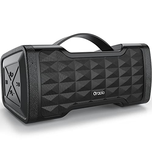 Oraolo Loud Bluetooth Speaker Upgrade 40W Wireless Portable Large Speaker Stereo Sound, IPX6 Waterproof, Support TF Card/AUX, Built-in Mic for Home Party Outdoor