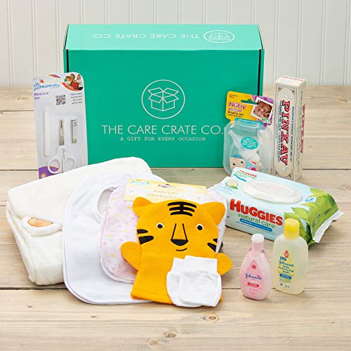 Newborn Gift Set (Newborn Care Package) For Baby Showers 12 Variety Items: Soap, Lotion, Wipes, Towels, Nail Clippers & More for Mothers Wife Fiancé Shower Gift – The Care Crate Co.