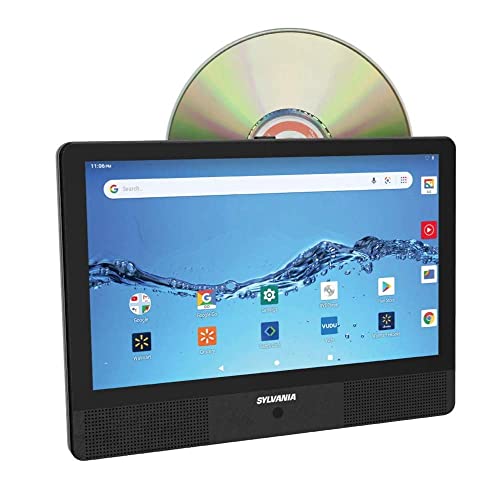 Sylvania 10.1″ Quad Core Tablet/Portable DVD Player Combo, 1GB/16GB, Android, SLTDVD1024 (Renewed)