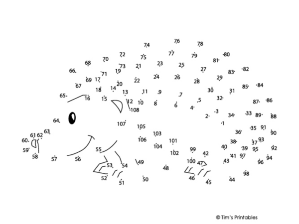 Hedgehog Dot-to-Dot PDF