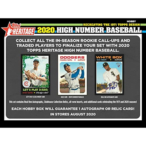 2020 Topps Heritage High Number COMPLETE BASE SET + SP’s (225 Cards) #s 501-725
