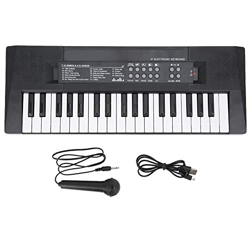 Electric Keyboard Piano 37 Key Piano Educational Musical Instrument with Microphone Recording Function Piano Keyboard Portable for Beginners Boys and Girls