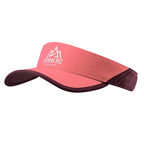 WRELS Running Sun Visor Hat for Running Golf Cycling Fishing Tennis Running Jogging,Soft Lightweight Outdoor Sports Cap Pink