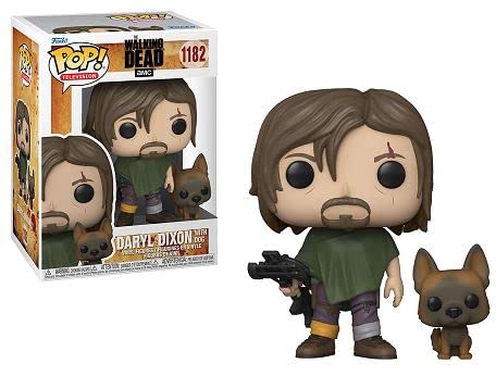 Funko POP TV & Buddy: Walking Dead – Daryl with Dog,Multicolor,3.75 inches,57638