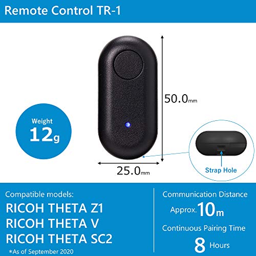 RICOH Remote Control TR-1 for Theta – Compatible Models: Theta Z1, Theta V, Theta SC2 (BLE Compatible Models). Ricoh Theta Stick TM-2 / TM-3 Mount Included. Size: 50 x 25 x 12mm Weight: 12g | The Storepaperoomates Retail Market - Fast Affordable Shopping