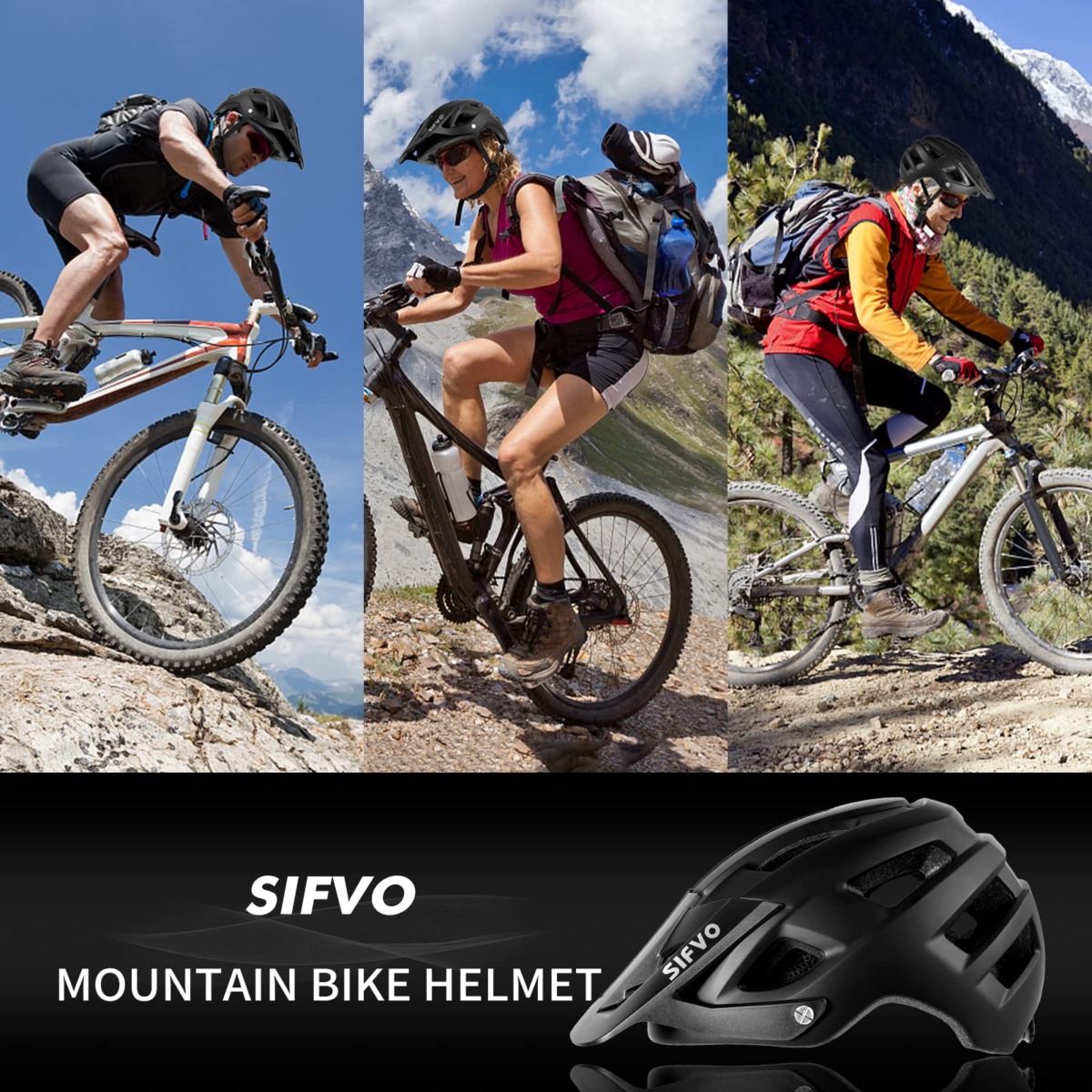 Bike Helmet, SIFVO Bike Helmets for Men and Women, Mountain Bike Helmet with Visor Helmets for Adults to Youth Bicycle Helmet Road Bike Helmet Safe and Comfortable 54-62cm【M/L】 | The Storepaperoomates Retail Market - Fast Affordable Shopping