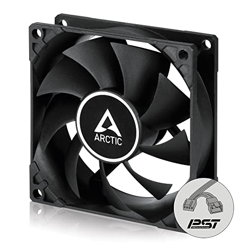 ARCTIC F8 PWM PST – 80 mm PWM PST Case Fan with PWM Sharing Technology (PST), Quiet Motor, Computer, Fan Speed: 300-2000 RPM – Black