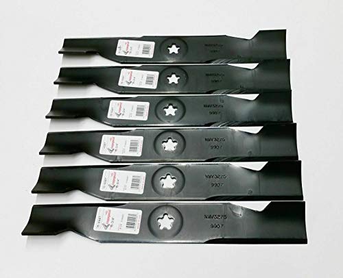 Set of 6 Blades Compatible with 180054, 532180054, 173920, 532173920, 173921 Craftsman, Poulan, Husqvarna 48″ Decks