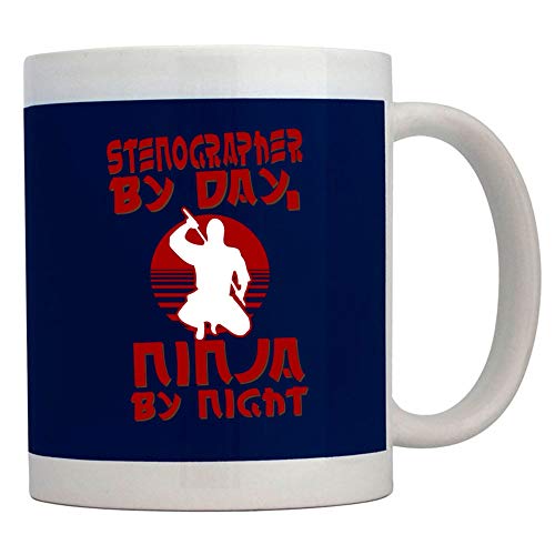 Teeburon Stenographer by day, ninja by night Mug 11 ounces ceramic