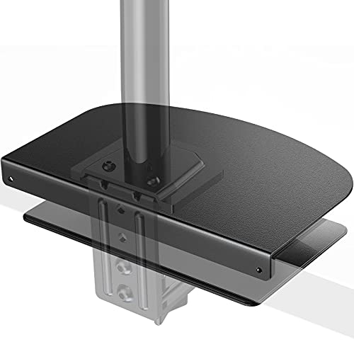 ErGear Monitor Mount Reinforcement Plate, Steel Bracket Plate for Thin, Glass and Other Fragile Tabletop, Fits Most Monitor Stand C-Clamp Installation