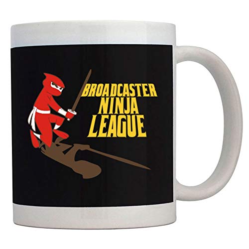 Teeburon Broadcaster Ninja League Mug 11 ounces ceramic
