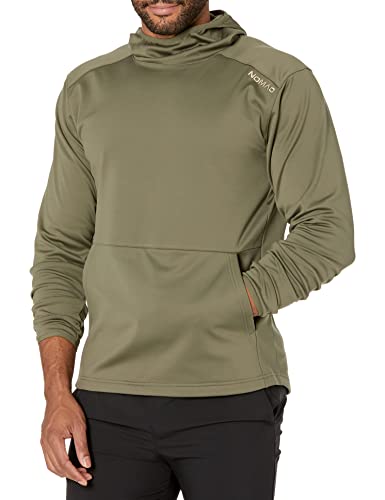 Nomad mens Utility Hoodie | Mid-Weight Water Resistant Hunting Fleece , Moss, XX-Large