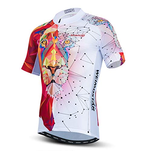 Hotlion Cycling Jersey Men Short Sleeve Mountain Bike Clothes Summer Biking Jerseys Quick Dry