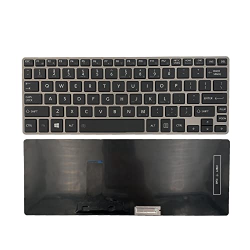 LXDDP Laptop Replacement Keyboard for Toshiba Portege Z30 Z30T A B C Z30-A Z30t-A Z30T-A1310 Z30-A1302 Z30-C Z30T-C Z30-B Z30T-B Without Pointing Without Backlight