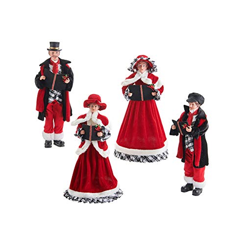 RAZ Imports 2021 Christmas Time in The Village 17.5-inch Carolers Figurine, Set of 4